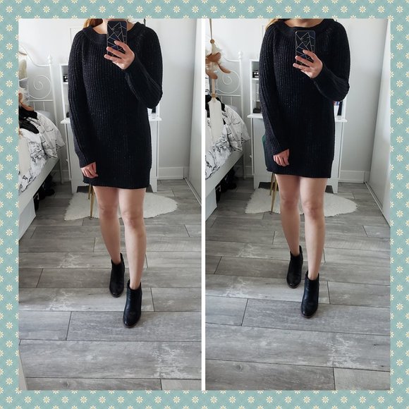 Joe Fresh Sweaters - Joe Fresh Black Sweater‎ Dress